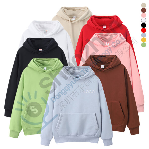 Trendy Unisex Sweater Full Zip Up Hoodies Plain