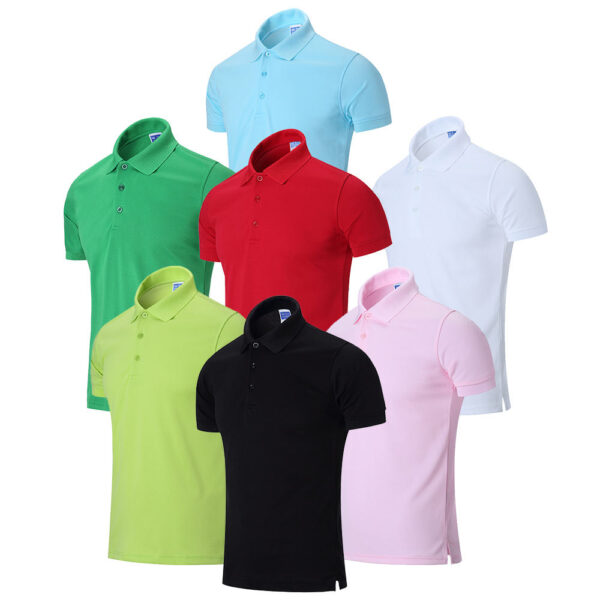 Short Sleeve Oversized Quick Dry Solid Golf Collared Polo Shirt